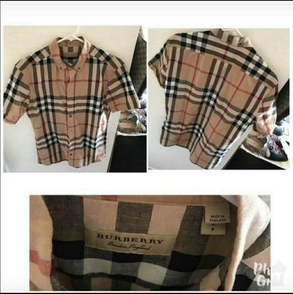 burberry shirt poshmark